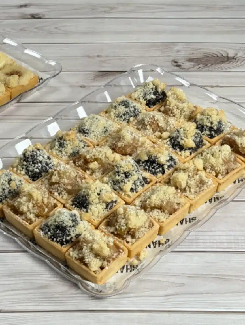 קונדיטוריית שני - חנות האונליין מיני פאי קרמבל תפוחים ופרג תמונה 3